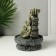 The desktop fountain from the Buddha with Flower Waterfall network is gray 20.5x20.5x27 cm