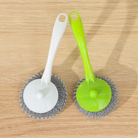 Washing sponge with the handle of the Bublik share, metal, 15 g, color mix-8