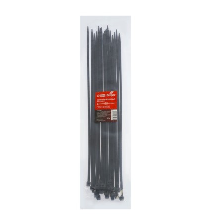 Nylon screed 4.8x400 mm tundra, black color, 25 pcs-1