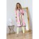 Cardigan female, size 42, white, pink color
