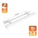 Hand -on Railing Cappio Frida, Stainless. steel, d = 12 mm, m/o 96 mm, white color