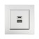 Roset with USB-A + USB-C connectors, 2.1 A, 5V, TOT ELEAGANT, Hidden, Silver