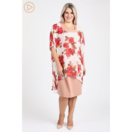 Female dress, size 58, milk color-5