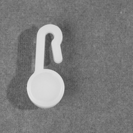Hook for curtains, 27 × 12 mm, 120 pcs, white color-2