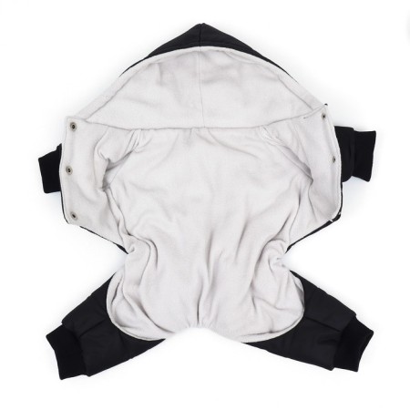 Combineson for animals, winter on fleece, XS (DS 18-20 cm, og 30-32 cm, ok 24 cm), black-8