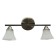 Economic Service John 2x60W E27, black 41x19x15 cm