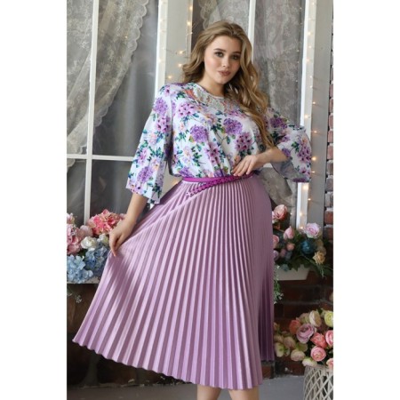 Women's dress, size 52, purple color-8