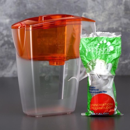 Dicolower-Kuvshin "Geyser-alpha", 2.5 l, color orange color