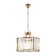 Crystal Suspend Crystal 4XE14 40W, size 40x40x52-150 cm, bronze color