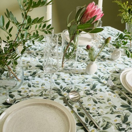 Benching tablecloth Apple Flowers 146x180 cm, 100% cotton, horn 164 g/m2-8
