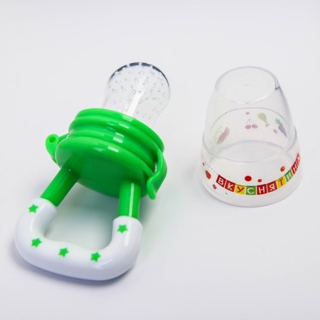 Nibbler "Yvonyanatina" with silicone mesh, green color-3