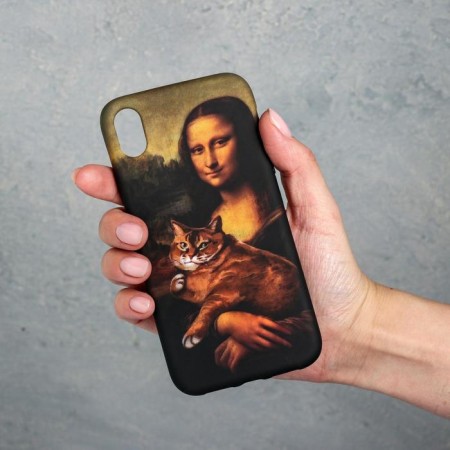 Case for the phone iPhone XR "Mona Lisa", 7.6 x 15.1 cm-3