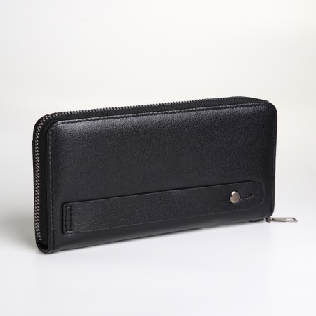 Male purse-clate on a zipper, black color-2