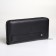 Male purse-clate on a zipper, black color