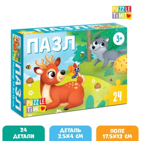 Puzzle "Forest Residents", 24 elements