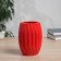 VAZ Coramics Table "Thiago" Faces, 14x9.5 cm, red