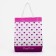Household bag without fastening, purple color