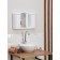 SLRACKAL CASHER for the bathroom "Argo", snow-white color