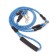 A collar for two dogs, 1.5 m x 0.8 cm, blue