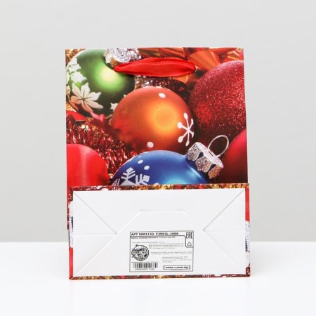 Laminated "New Year balls", 11.5 x 14.5 x 6 cm-1