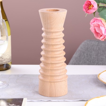 Candlestick, model No. 2, 9 x 25 cm, beech-1