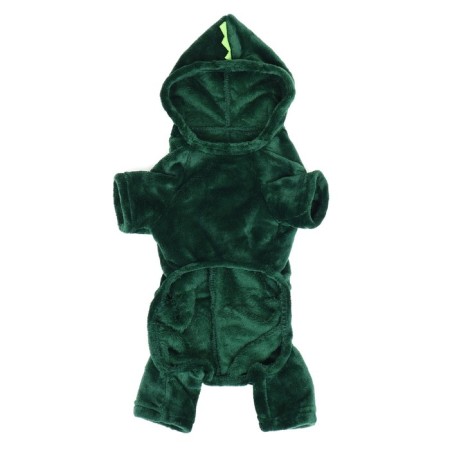 Dragneys' jumpsuit with a hood, size M (DS 30 cm, og 40 cm, osh 30 cm), green-7