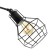 Ortiko chandelier 8he27 40w Black 80x80x25cm Bayerlux