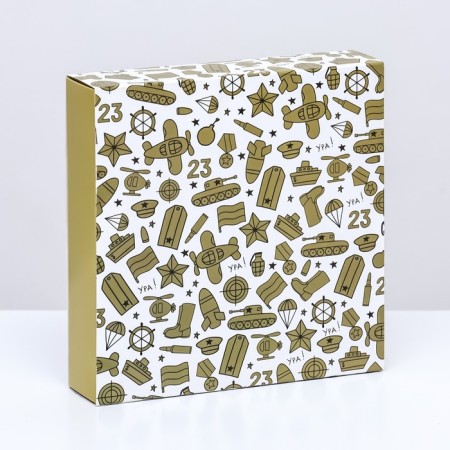 Box under 16 sweets, "February 23" 17.7 x 17.7 x 3.8 cm-1