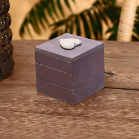 Casket "With Love" MDF 8.5x8.5x8 cm-3
