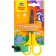 Baby scissors for left-handed 12.5 cm multi-bullets "Raccoon Adventures", euro suspension, mix