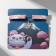 Set 2 objects: ring, chocker "Japan" cute, white-pink color in silver-gold metal, 30 cm
