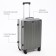 Middle suitcase 24 ", lightning department, 2 code locks, 4 wheels, hook, color gray color