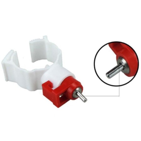Drive Nipple, for poultry, with fastening on the pipe-1