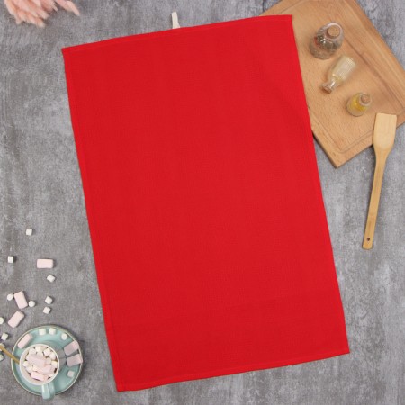 Ethel towel, col. red, 50x70 cm, 100% HL
