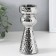 Ceramics candlestick per 1 candle "Terra" d = 3.5 cm silver 6x6x14.7 cm
