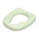 Anatomical seat for street toilet, 41 × 35 cm, polyurethane foam, green
