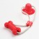 A toy for dogs "bone on a suction cup", 40 cm, red
