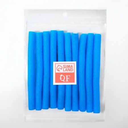 Bigudi "Boomerang", d = 1 cm, 15 cm, 10 pcs, blue color-3