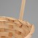 Wicker basket, D13 x h9.5/28cm, bamboo, natural