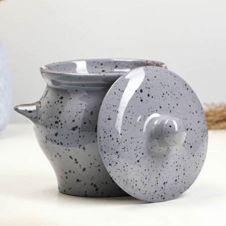 Ceramic pot for baking No. 6, 0.65l / 12x12cm, fog-1
