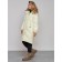 Coat insulated winter female, size 46, color light yellow