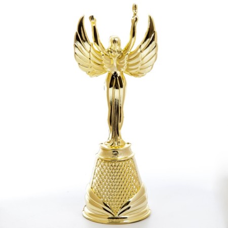 Nick Real Cup “Woman Fire”, plastic, gold, 19.3 x 7 cm.-4