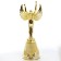 Nick Real Cup “Woman Fire”, plastic, gold, 19.3 x 7 cm.