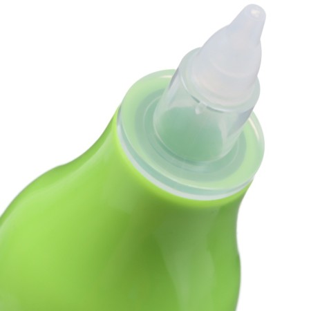 Children's nasal aspirator, with a cap, green color-8