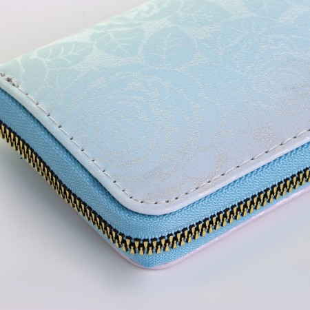 Women's wallet with lightning, blue color-3