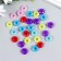 Beads for creativity plastic "Crystal ring with faces" matte 20 grams 0.8x1.4x1.4 cm