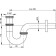 Alcaplast a45e siphon, for bidet, diameter 32 mm, metal