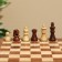 Board game 2V1 (chess + backgammon), board 20x20 cm, woods shisham