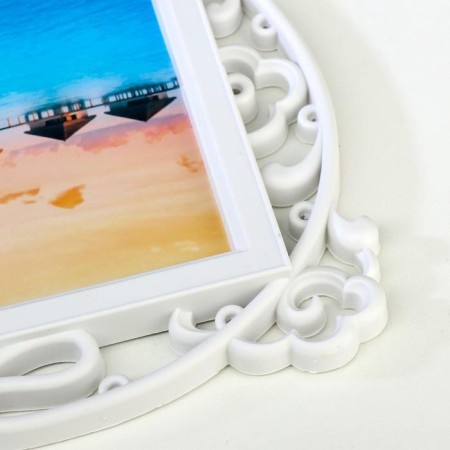 Photo frame plastic in 4 photos 10x15 cm "Fishing" white 37x34x2 cm-1
