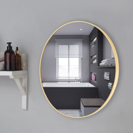 Mirror "matte gold", wall -mounted, 80 × 4 cm